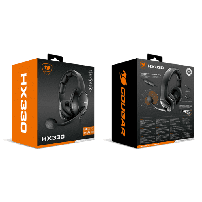 COUGAR HX330 Black Gaming Headset for Lightweight Comfort- 3H250P50B.0001 - Image 8