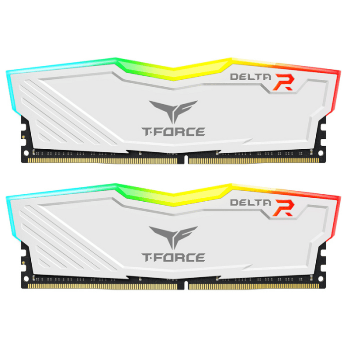 T-Force Delta RGB White UD-D4 16GB (8GBx2) 3600MHz CL18 TF4D416G3600HC18JDC01 - Image 2