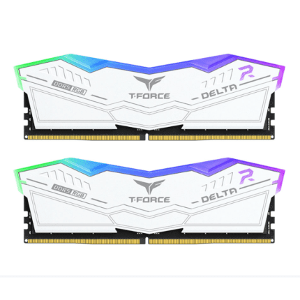 T-Force Delta RGB White UD-D5 64GB (32GBx2) 6000MHz CL38 FF4D564G6000HC38ADC01