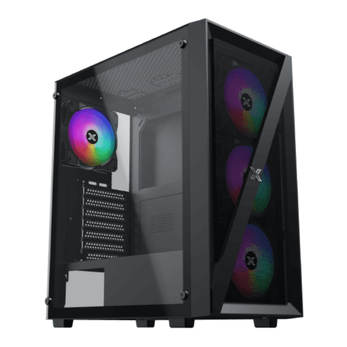 Xigmatek Blade Black Arctic ATX Gaming Case Mid-Tower with ARGB Support & USB 3.0- Black - Image 1